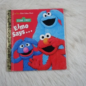 sesame street elmo says my first little golden book small hardcover - Picture 1 of 2