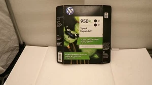 Nuova cartuccia inchiostro HP originale 950XL Black Noir confezione da 2 # 585794 | SIGILLATA IN FABBRICA - Foto 1 di 4