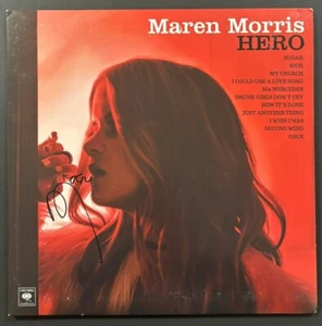 MAREN MORRIS SIGNED HERO LP JSA COA #AM17752 AUTOGRAPH BLACK VINYL - Picture 1 of 5