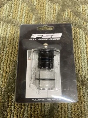 FSA Compressor 1-1/8" Black Expander Plug and Top Cap - Image 1 of 2