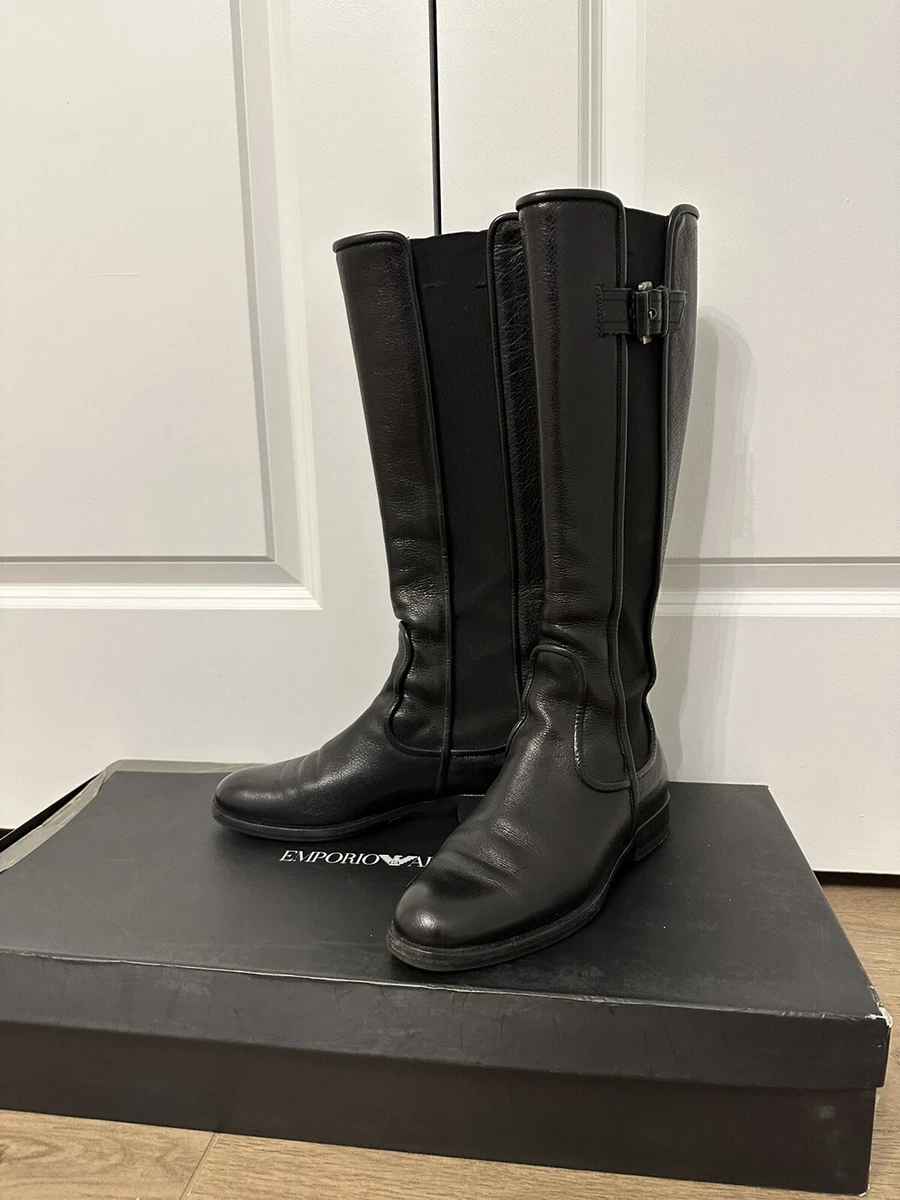 靴 00s EMPORIO ARMANI Leather Boots 00s EMPORIO ARMANI Leather Boots