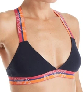 Emporio Armani Womens Crossback Sports Bra Blue S - Picture 1 of 7