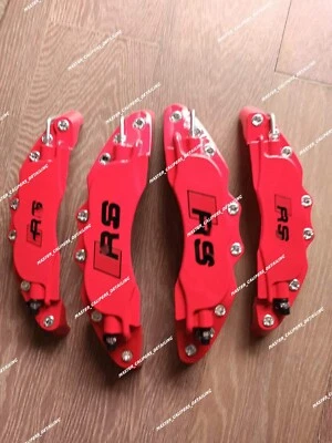 Cubiertas de pinza de freno rojas RS Audi para Audi A1 A2 A3 2018 A4 Q3 Quattro RS S line Foto 1 de 4