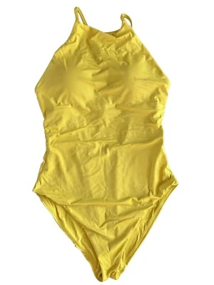 Correas ajustables Andie Swim The Asbury One Piece amarillo brillante talla M nuevas sin etiquetas Foto 1 de 4