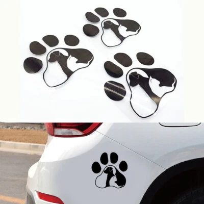 Calcomanías de vinilo para ventana de coche camión palma pata de perro pie impresión gráficos pegatinas decoración Foto 1 de 4