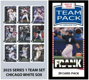 Multiyear Baseball Team Pack 20 Card Pack White Sox + 2025 Topps Series 1 Team S - Picture 1 of 4