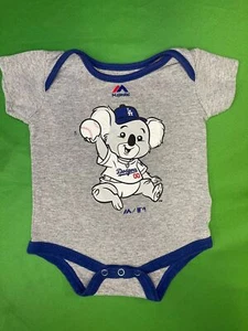 MLB Los Angeles Dodgers Grey Baby Bodysuit/Vest Newborn 0-3 Months - Picture 1 of 3