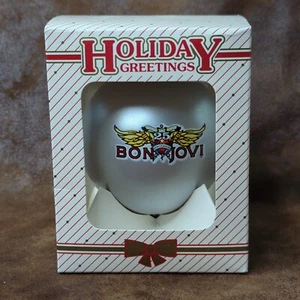 Bon Jovi 25th Anniversary Christmas Ball Tree Ornament Band Logo Glam Hair Metal - Bild 1 von 5