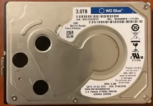WD30NMRW-11YL9S4 Western Digital 3TB, USB 3.0 HDD s/n:WX21D2 Malaysia JUL-2016 - Picture 1 of 2