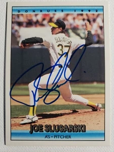 1992 Donruss Joe Slusarki Auto Autograph Card Signed A's Athletics #626 - Picture 1 of 2