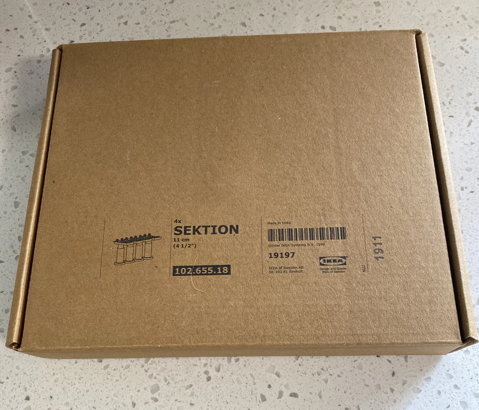 (4) IKEA Sektion Adjustable Legs 102.655.18 for Kitchen Cabinet
