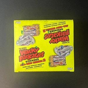 WACKY PACKAGES ALL NEW SERIES 2 SEALED HOBBY BOX 24CT Garbage Pail Kids - Picture 1 of 4