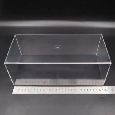 Acrylic Case Model Car Display Box Show Transparent Dust Proof 29cm Clear 1/24 - Image 1 of 4