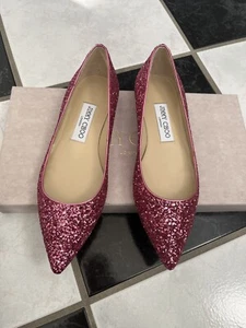 NIB 100% AUTH Jimmy Choo Alina Pointy Toe Flat size 36 $575 - Picture 1 of 7