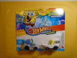2024 HOT WHEELS RACER VERSE, DIECAST, SPONGE BOB ( PLANKTON & SQUARE )FREE SH - Picture 1 of 2