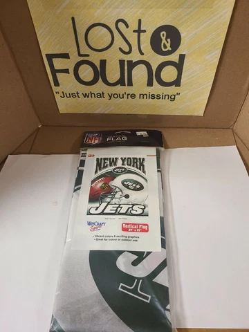 New York Jets Vertical Hanging Sports FLAG 27" x 37" **NEW ** Cover
