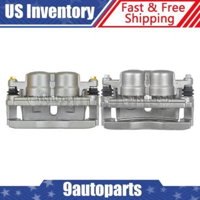 Пара суппортов переднего дискового тормоза с кронштейном для 2006 2007 2008 2009 GMC Envoy - Изображение 1 из 4