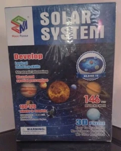 Solar System 3D Puzzle 146 pcs Magic Puzzle Science Project Space Planets Decor - Picture 1 of 3