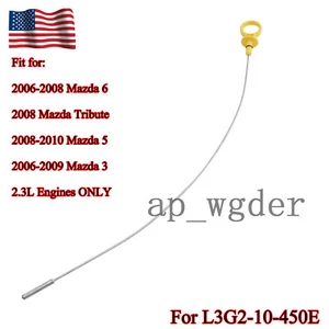 NEW Oil Dip Level Dipstick for 2006-2010 Mazda 3 5 6 Tribute 2.3L L3G2-10-450E - Picture 1 of 13