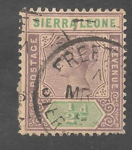 Sierra Leona #34 (A4) En muy buen estado usado sotn - 1897 1/2p Queen Victoria - Imagen 1 de 1