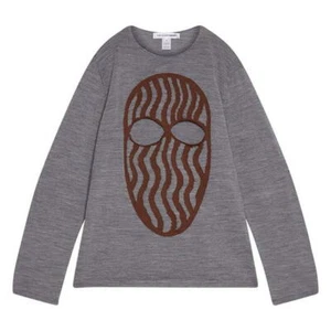 BNWT COMME DES GARCONS SHIRT MASK INTARSIA KNIT SWEATER SIZE SMALL RRP €375 RARE - Picture 1 of 10