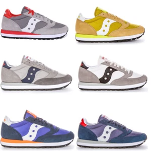 Saucony Jazz Original Scarpe Da Uomo In Bianco Grigio Taglia UK 6 - 12 - Foto 1 di 37