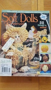 Out of Print - Year 2001 SOFT DOLLS & ANIMALS Magazines + Patterns & Ideas - Imagen 1 de 12