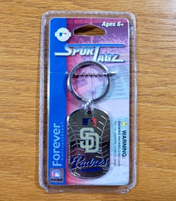 Combo llavero collar metal plata MLB etiqueta de perro cadena llavero Foto 1 de 3