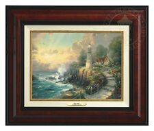 Thomas Kinkade Light of Peace 9 x 12 Canvas Classic (Burl Frame)