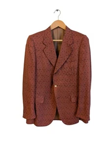 D'Avenza for Hawkes Savile Row Men's 1960s Silk Paisley Jacket Size 40R - Picture 1 of 8