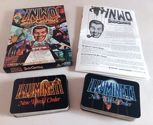 INWO SUBGENIUS STEVE JACKSON GAMES ILLUMINATI BOX OUT OF PRINT COMPLETE 100 CARD - Picture 1 of 5