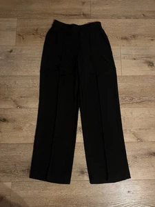 Pantaloni donna spanx spensierati crepe medi classici neri gamba dritta nuovi con etichette - Foto 1 di 4