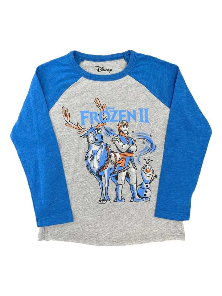 Jumping Beans Boys Disney Frozen 2 Kristoff Sven & Olaf Long Sleeve T-Shirt 8 - Image 1 of 1