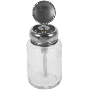 Prensa de botellas de vidrio a presión botellas vacías bomba transparente dispensador líquido recargable - Imagen 1 de 12