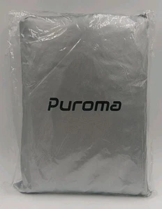 Puroma Black & Silver Motorcycle Cover & Storage Bag Brand New Fast Ship! - Foto 1 di 3