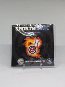 Sports Crate Exclusive Chicago Cubs Bringin' The Heat MLB Collectible Pin - Picture 1 of 2