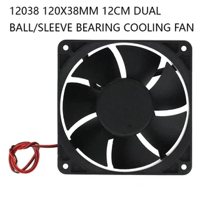 120x38mm 12cm Dual Ball/Sleeve Bearing Cooling Fan for Heat Dissipation 12038 - Afbeelding 1 van 6
