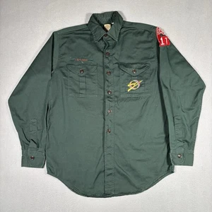 Vintage BSA Boy Scouts of America Explorer Shirt Size 15 Uniform Patches Vallejo - Picture 1 of 13