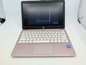 HP Stream 11-ak0508sa 11.6” Laptop - Intel Celeron 32GB eMMC - Pink - Picture 1 of 5
