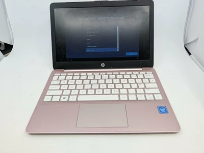 HP Stream 11-ak0508sa 11.6” Laptop - Intel Celeron 32GB eMMC - Pink - Image 1 of 4