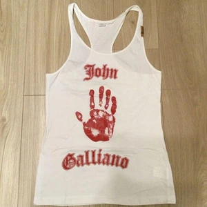 John Galliano Tank Top Pirates Handprint Racerback Size S Without box - Picture 1 of 6
