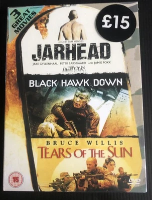 Jarhead/Black Hawk Down/Tears Of The Sun (Box Set) (DVD, 2007) Brand New - Image 1 of 2