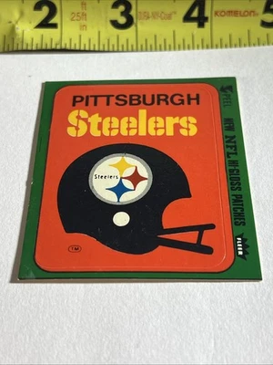 1970s Fleer NFL Hi-Gloss Patch Pittsburgh Steelers Football - Image 1 of 2