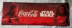 Coke Japan Coca-Cola 2025 Star Wars 26"x9" vending machine plastic pop-up ad EX! - Picture 1 of 5