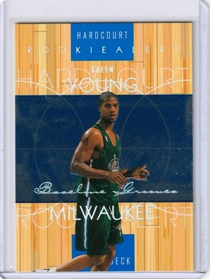 1999-00 Hardcourt Alert Rainbow Baseline Grooves /500 Galen Young #66 Rookie RC - Image 1 of 2