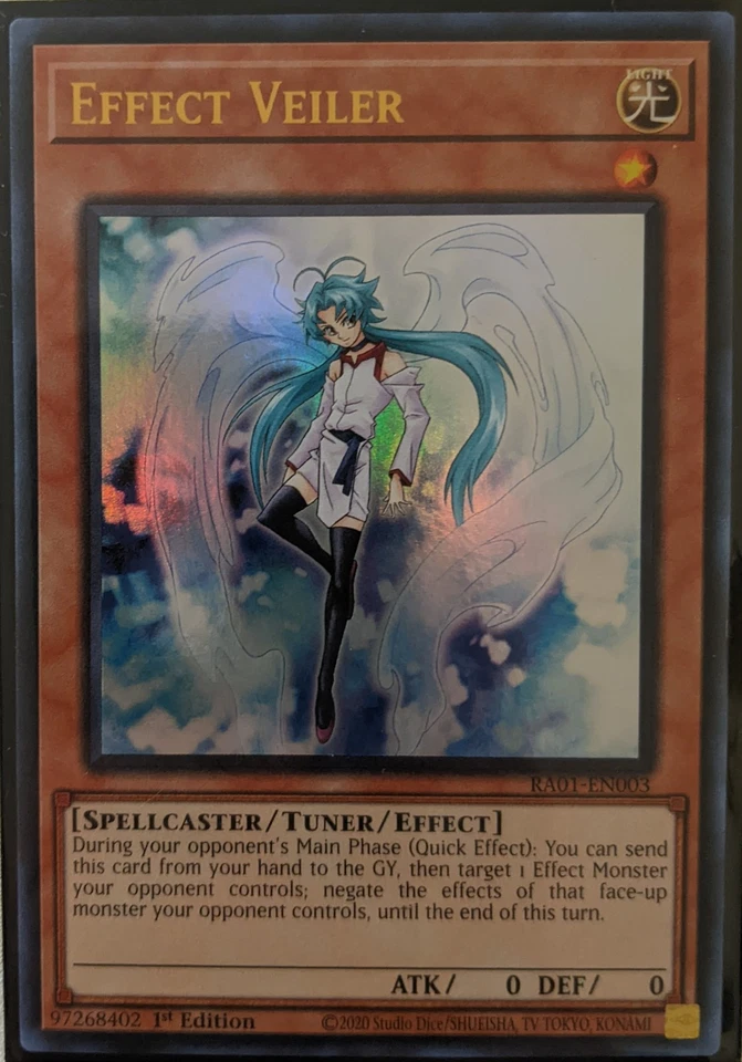 YuGiOh Effect Veiler Ultra Rare 1st Edition RA01-EN003 - Image 1 of 1