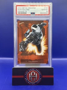 2024 SkyBox Marvel Metal Universe War Machine Orange FX /25 PSA 10 TT1 - Picture 1 of 2