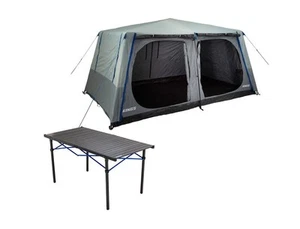 Kings 6-8 Person Tent quick set up+ Alluminium Roll Up Camping Table - Large - Picture 1 of 12