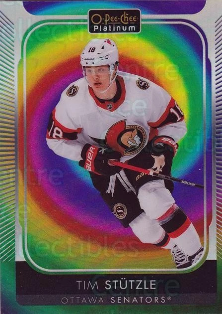 2021-22 O-Pee-Chee Platinum Rainbow Color Wheel #5 Tim Stutzle - Image 1 of 1