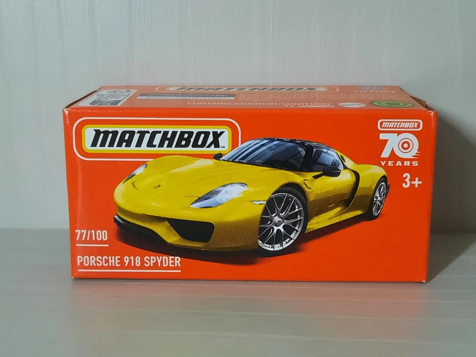 Matchbox 2023 Mattel Porsche 918 Spyder 77/100 Box Modellino 1/64 - Immagine 1 di 1